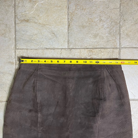 Sarah Morgan Vintage Womens Leather Suede Mini Skirt Sz M Western Country Fest - Picture 10 of 12